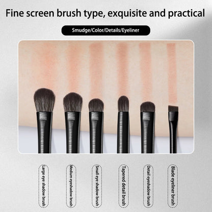 Natural Eye Makeup Brushes Set Eyeshadow Brush Eyebrow Contour Eyeliner Brush Women Eyes Cosmetic Blending Detail Make Up Tools