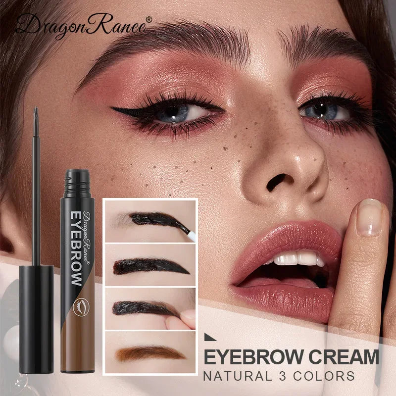 1Pcs Peel Off Eye Makeup Permanent Eye Brow Tattoo Tint Brown Long-lasting Waterproof Dye Eyebrow Gel Cream Make Up Cosmetics