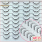 Abestyou 8mm 20Pairs Invisible Strip Soft Clear Band 3D Faux Mink Wispy Eyelash Korea High Quality Short Reusable Lashes Make-up