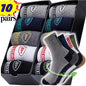 5 Pairs Of Socks Men's Short Socks Spring, Autumn And Winter Sports Sweat-absorbent And Odor-resistant Boat Socks Thin Low-cut S