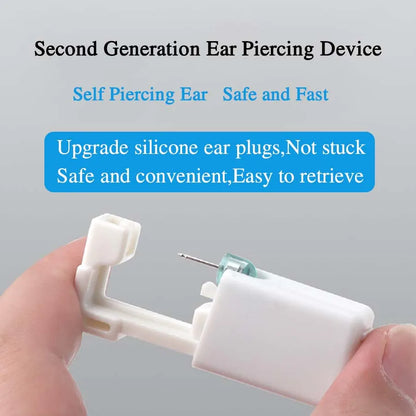 1pc Disposable Ear Piercer with Ear Stud-Aseptic Ear Piercing Gun Set-Painless Gun Piercing