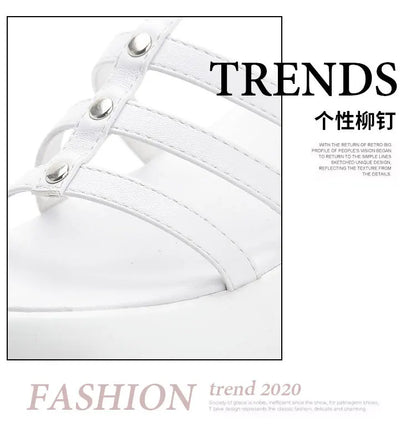 2022 Women's Summer Boots Women Shoes Fashion Cutout High Top Sandals Breathable Striped Roman Shoes Platform Boots Thigh High