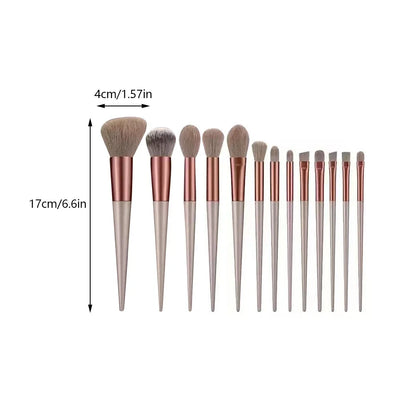 13Pcs Makeup Brush Set Make Up Concealer Blush Powder Eye Shadow Highlighter Foundation Cosmetic Beauty Tools