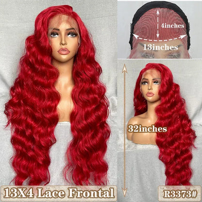 X-TRESS Long Straight Layered Wigs 13X4 Lace Frontal Free Part Synthetic Hair Wig with Baby Hair For Women 32inch Black Colored