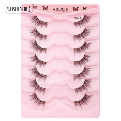 3/7/10 pairs Half Eye Lashes Natural