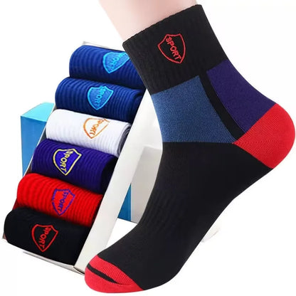 5 Pairs Of Socks Men's Short Socks Spring, Autumn And Winter Sports Sweat-absorbent And Odor-resistant Boat Socks Thin Low-cut S