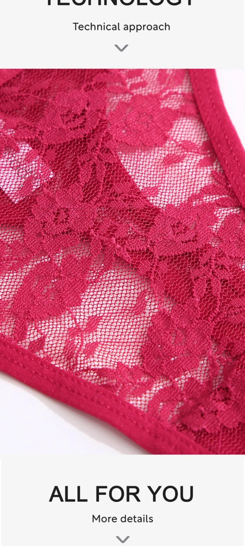 5PCS/Set Women's Underwear Lace Panties Floral Lingerie Woman Panties Sexy Thong G-String Female Pantys Perspective Intimates