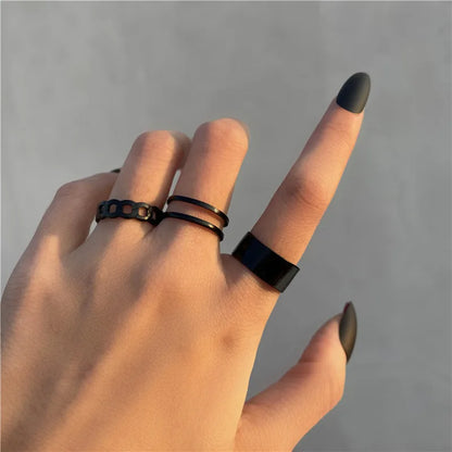 LETAPI 2024 New Fashion Bohemian Heart Ring Set For Women Crystal Stars Moon Flower Love Geometric Finger Vintage Jewelry Gifts