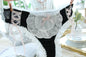 Japanese Modal Underwear Black and White Girl Lace Mid-waist Underwear Cotton Cute Women Kawaii Lingerie Panties