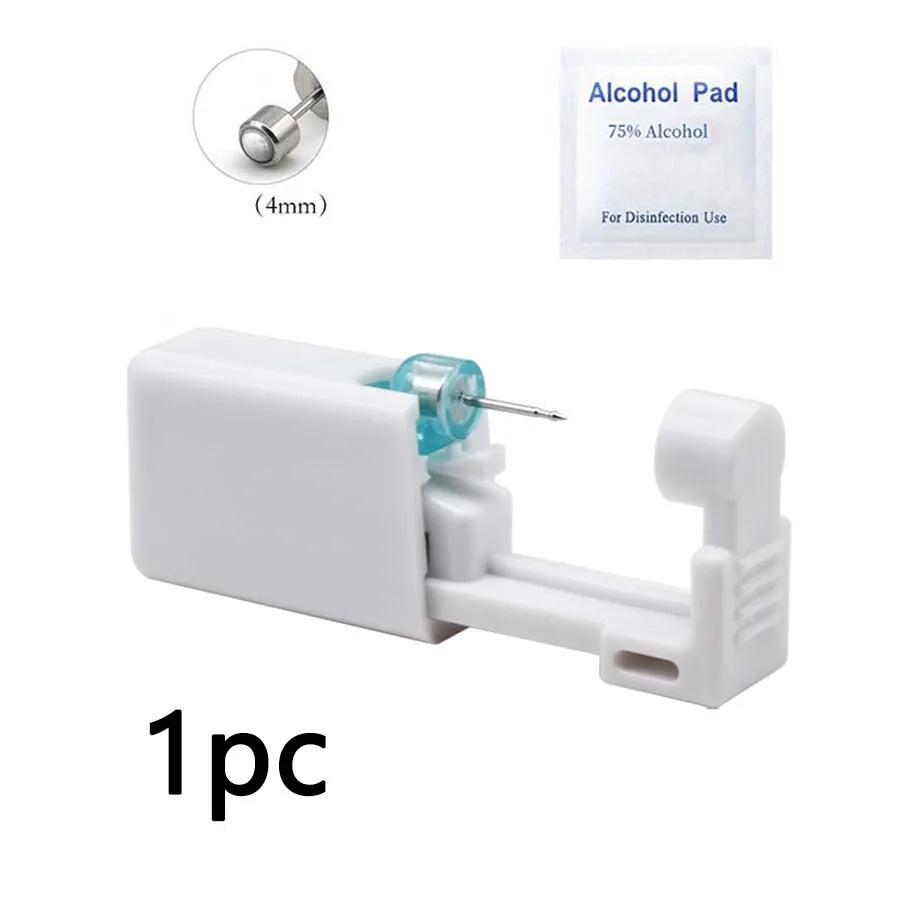 1pc Disposable Ear Piercer with Ear Stud-Aseptic Ear Piercing Gun Set-Painless Gun Piercing