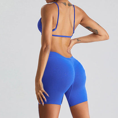 S-XL 1/2PCS Sport Bra Yoga Set Gym Suit V back Shorts Women Tracksuit Legging Running Workout Outfit Fitness Pant Active Suits