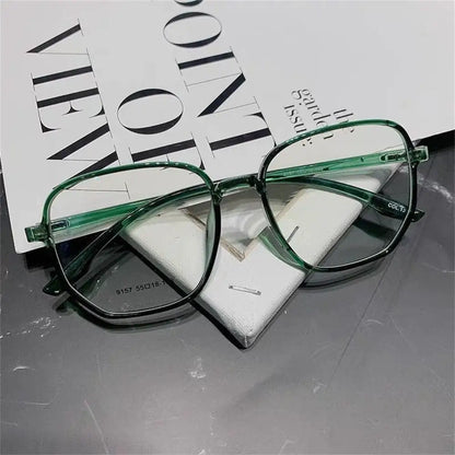 Round Eyewear Transparent Computer Glasses Frame