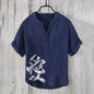 Henry Shirt - Men's new short sleeved casual T-shirt, Japanese style clothing top, casual digital print, sizes s to 5XL