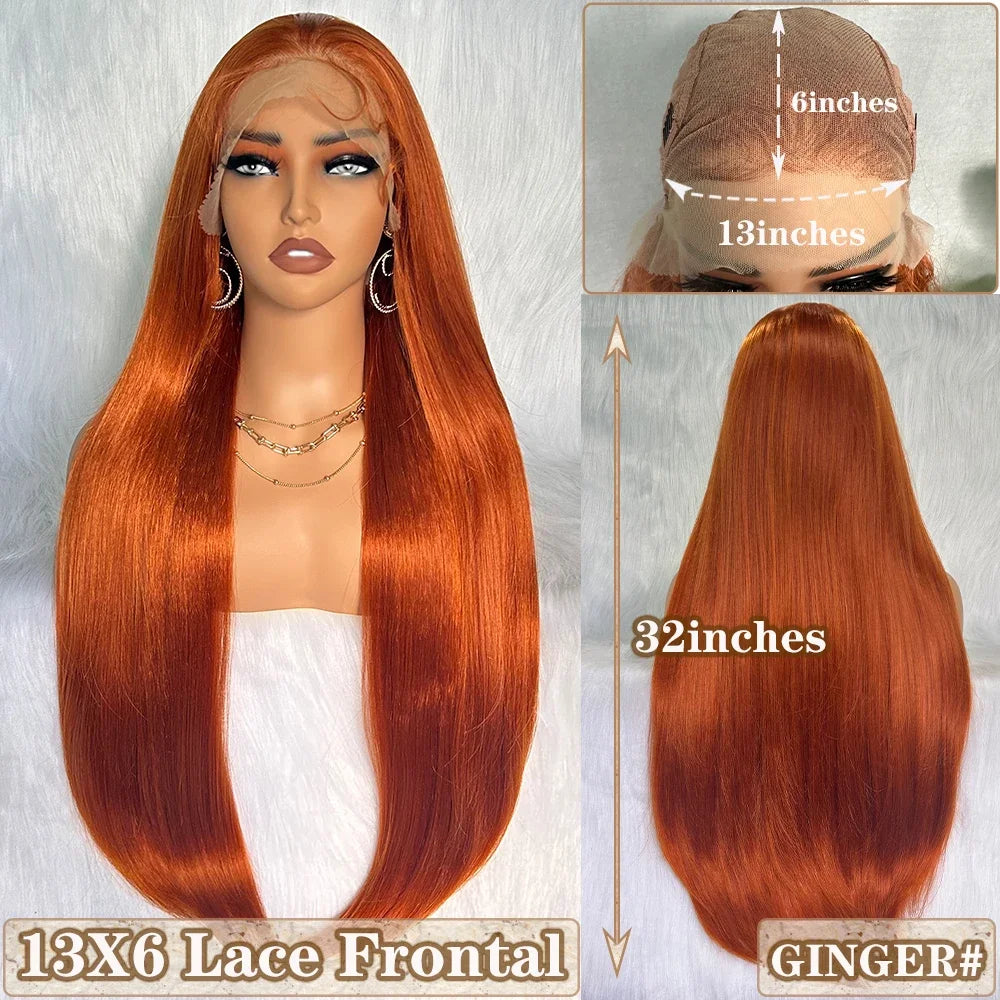 X-TRESS Long Straight Layered Wigs 13X4 Lace Frontal Free Part Synthetic Hair Wig with Baby Hair For Women 32inch Black Colored