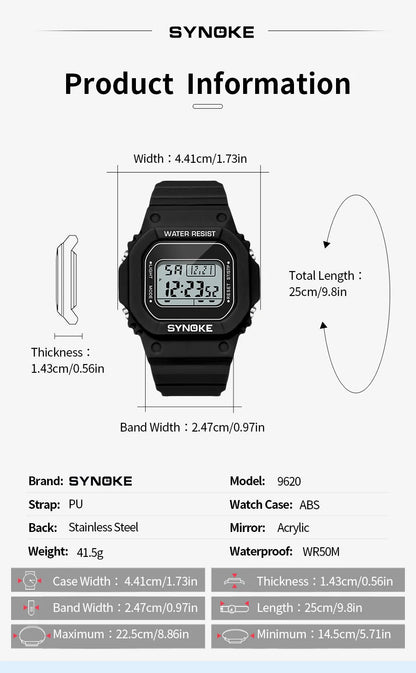 Military Digital Watches Men Sports Luminous Chronograph Waterproof Male Electronic Wrist Watches Relogio Masculino Women Watc