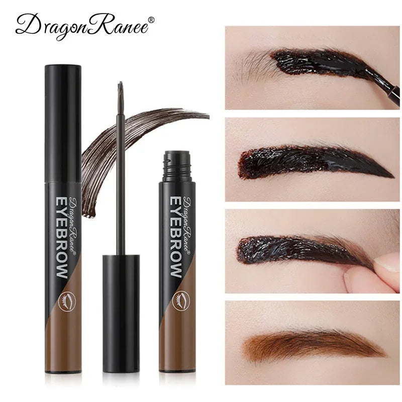 1Pcs Peel Off Eye Makeup Permanent Eye Brow Tattoo Tint Brown Long-lasting Waterproof Dye Eyebrow Gel Cream Make Up Cosmetics