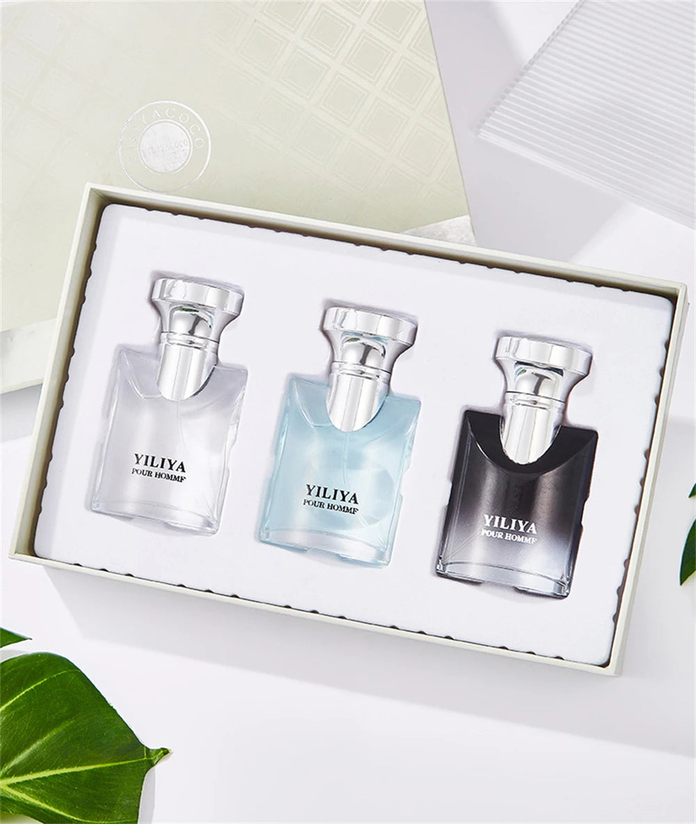 Top Quality 90ml Perfume Men Gift Box 3pcs Set Lasting Cologne Scent Perfumes Masculinos Pheromone Fascination Man Parfums Homme