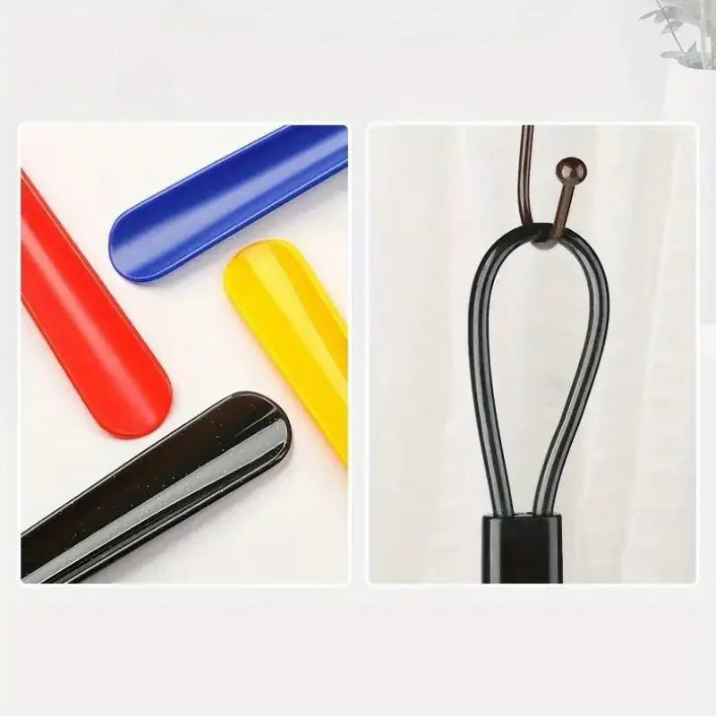 1pc Extra long flexible plastic shoe horns do not require bending durable shoe spoons for pregnant women wearing shoe assistants