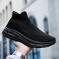 Men's Casual Sneakers Breathable Mesh Socks Shoes Fashion Sport Running Shoes Ankle Boots Slip-on Tennis Loafers For Women