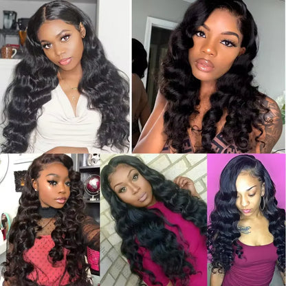 12A Loose Wave Bundles 100% Human Hair Extensions Malaysian Hair Weave Tissage Cheveux Humain Wave 1 3 4 Bundles For Black Women