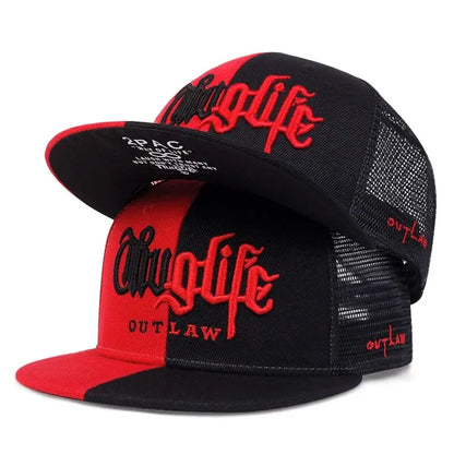 Fashion Adjustable Fastball CAP Thuglife Embroidery