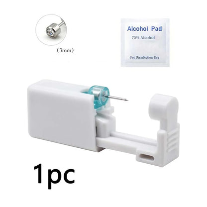 1pc Disposable Ear Piercer with Ear Stud-Aseptic Ear Piercing Gun Set-Painless Gun Piercing