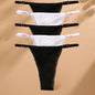 FINETOO 5PCS/Set Sexy G-string Panties Cotton Women's Underwear  Adjustable Waist Girl Female Pantys Bikini Lady Thongs Lingerie