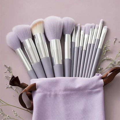 13Pcs Makeup Brush Set Make Up Concealer Blush Powder Eye Shadow Highlighter Foundation Cosmetic Beauty Tools