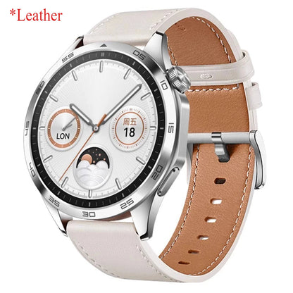 22mm 20mm Leather Strap For HUAWEI WATCH GT 5 46mm WATCH 5 Pro GT 3 GT2 Pro 46mm Buds Band Watchbands Soft Replacement Wristband