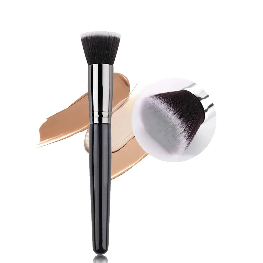 Black Foundation Make up Brush Cream Foundation buffing Makeup Brush Synthetic Hair Face Makeup Tool