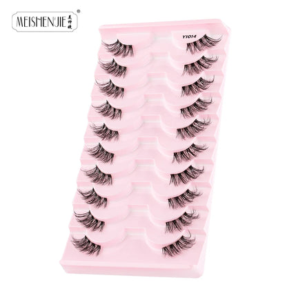 3/7/10 pairs Half Eye Lashes Natural