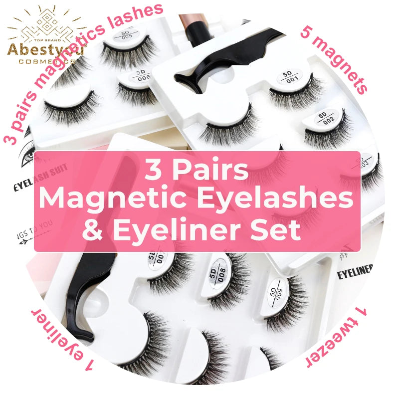 Abestyou 8mm 20Pairs Invisible Strip Soft Clear Band 3D Faux Mink Wispy Eyelash Korea High Quality Short Reusable Lashes Make-up